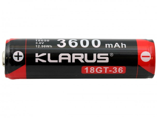 Load image into Gallery viewer, Klarus 18650 3600mAh 3.6V Lithium Ion (Li-ion) Button Top Battery for XT11GT - Tactical Wear
