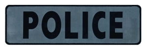 HERO'S PRIDE 'POLICE' Back Patch, PRINTED, Reflective - Tactical Wear
