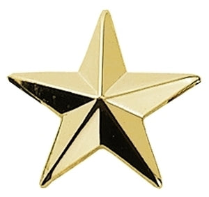 Collar pin- Pair 1/2 INCH  Gold Star w/Clutch Back - Tactical Wear