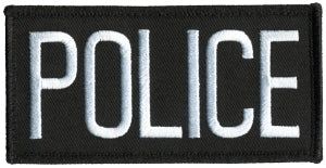 POLICE Chest Patch, Hook 4 x 2 - Tactical Wear