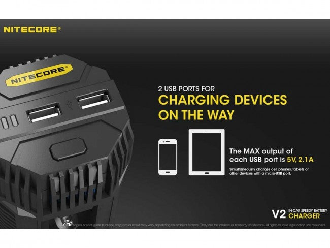 Load image into Gallery viewer, Nitecore V2 Smart Battery Charger - Includes DC Cable - Tactical Wear
