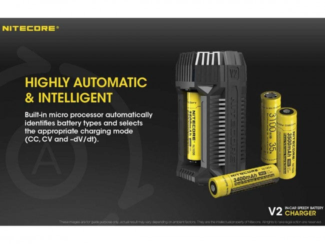 Load image into Gallery viewer, Nitecore V2 Smart Battery Charger - Includes DC Cable - Tactical Wear
