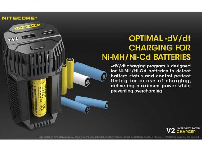 Load image into Gallery viewer, Nitecore V2 Smart Battery Charger - Includes DC Cable - Tactical Wear
