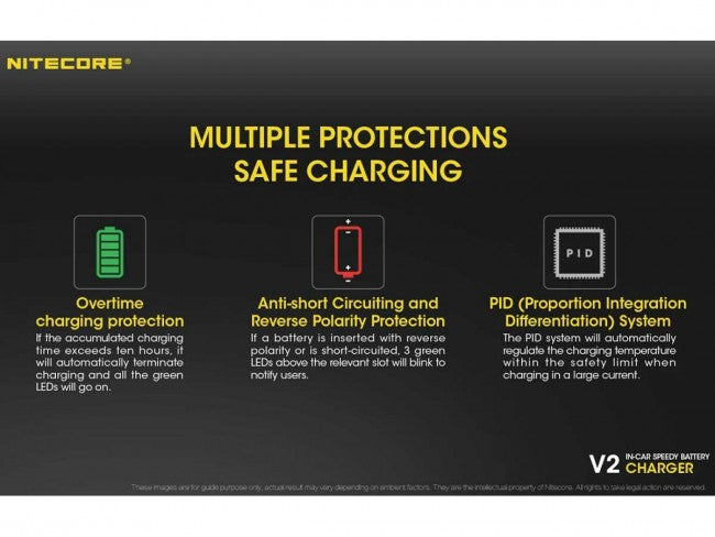 Load image into Gallery viewer, Nitecore V2 Smart Battery Charger - Includes DC Cable - Tactical Wear
