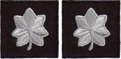 Police Major Insignia Silver on NAVY 1.25
