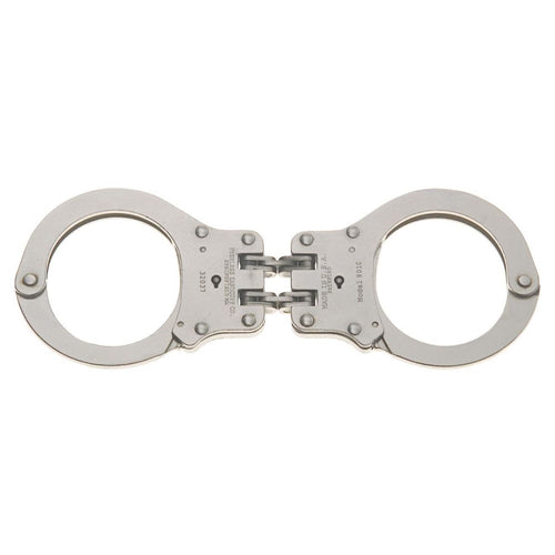 Peerless Hinged Handcuffs-Nickel - Tactical Wear