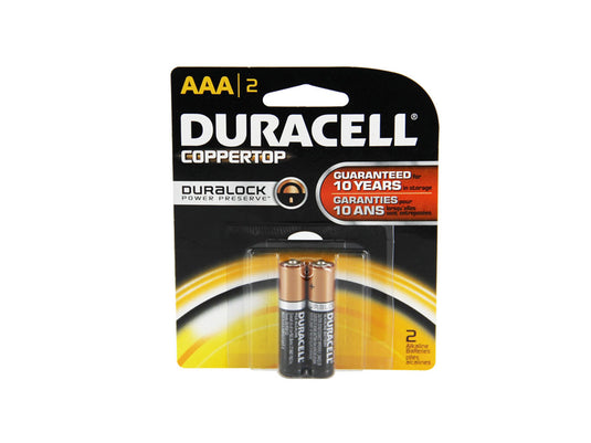 Duracell AAA Alkaline Battery (2) pack - Tactical Wear